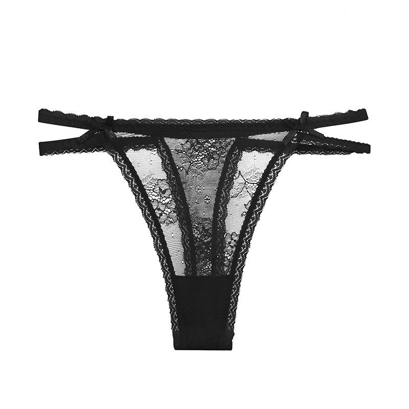 Plus Size Lace Low-Waist Thong - European & American Style