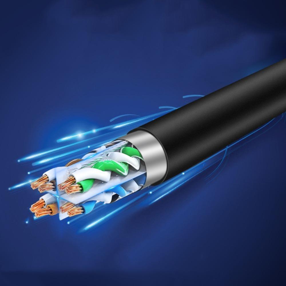 Male To Female Ethernet LAN Cord Right Angle 90 Degree Cat6 Ethernet Cord CAT6 Network Wire RJ45 Cable Network Extension Cable