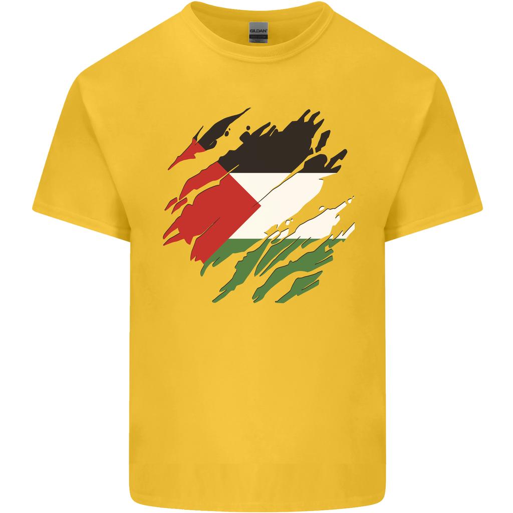 Torn Palestine Flag Palestinian Day Football Unisexs Light Cotton TShirt