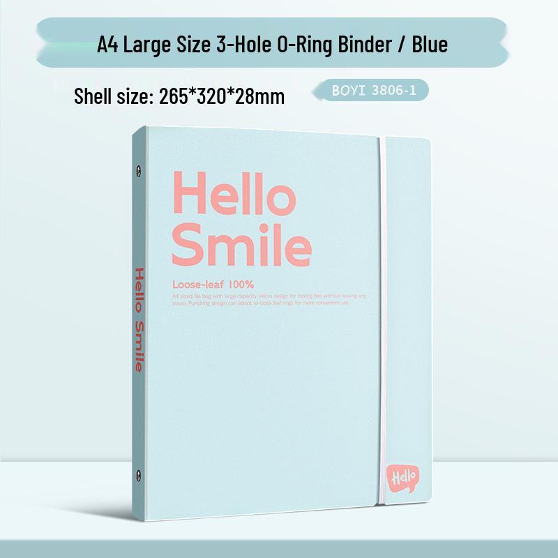 

Baiyi Solid Color File Organizer - Loose-Leaf Folder for Documents & Study Materials