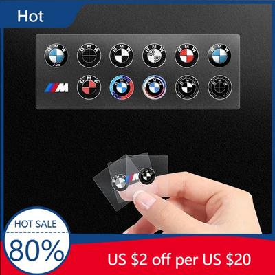 Nuevos Hots E60 Pegatina Interior Coche Pegatinas Volante Emblema Insignia Para 50 Aniversario M E46 E90 E49 F30 F80 E36 E46 E93 E