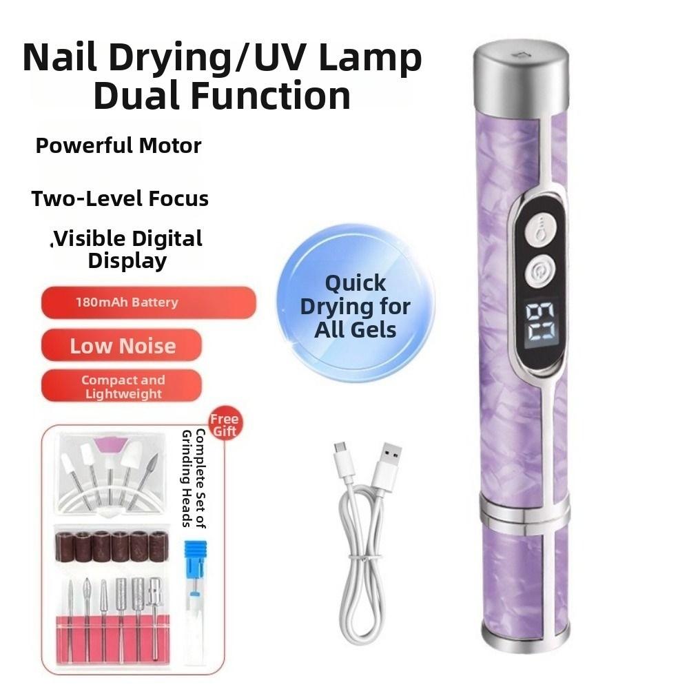 High Speed Electric Nail Sander Digital Display Nail Polisher Nail Drill Machine Salon Use