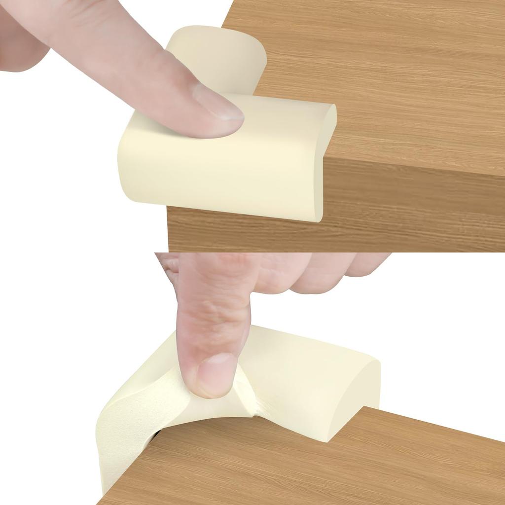 COUMENO Corner Child Safety Corner Protection Easy Ideal for Protecting Pack of Gray Guards, Covers, Installation, Furniture, 10,