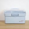 Portable Layered Medicine Storage Box with Compartments for Dormitory and Household Use