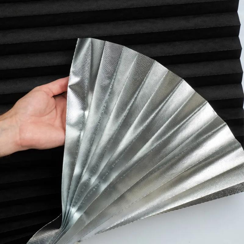 Samolepicí žaluzie, 2 klipy v ceně, Zcela zatemňovací závěsy, Samolepicí typ, Bez vrtání, Lze stříhat, Zastiňovací a tepelně izolační závěsy