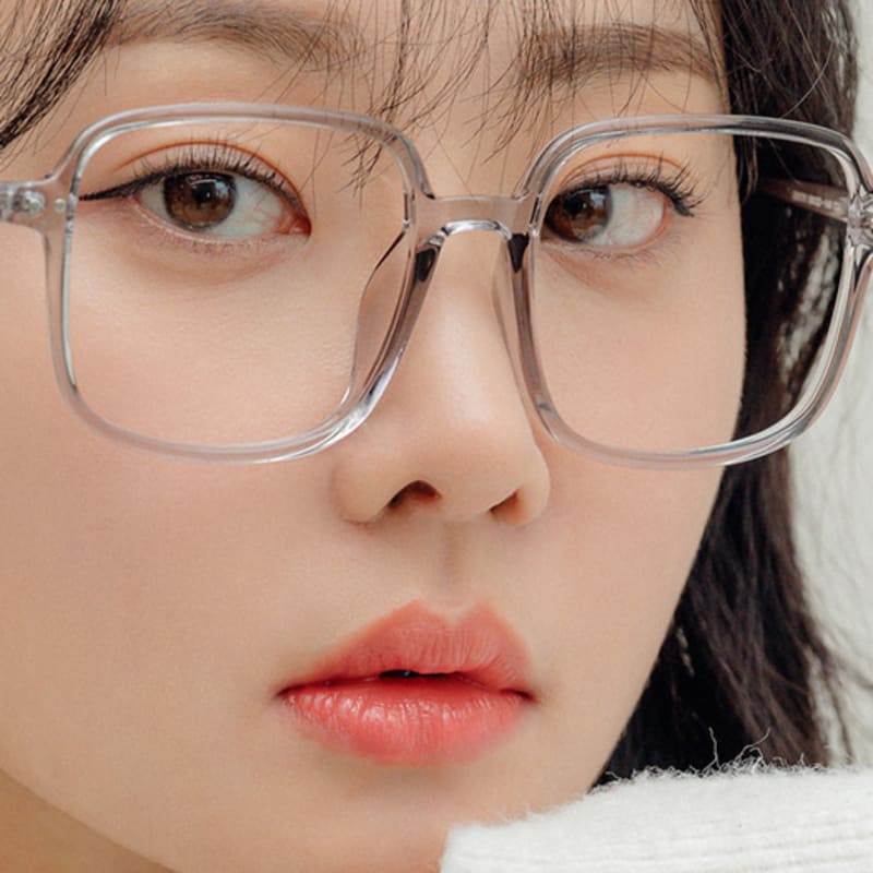 134MM Große Größe Quadratisch Blaulicht Transparent Grau S000775