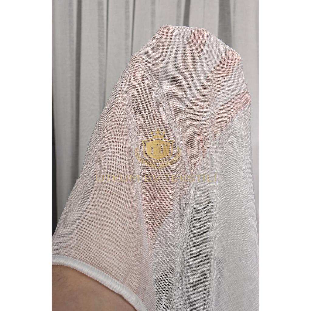 Luxuriöser Vorhang aus Leinen-Armee-Webtüll, 1/2,50 Normalbatterie