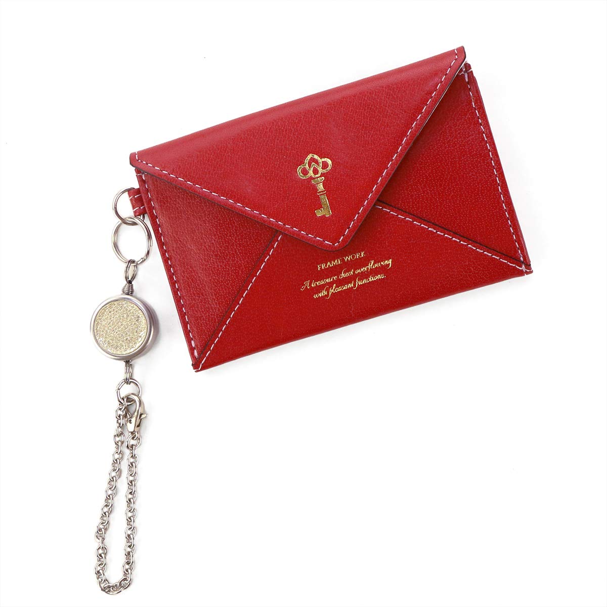 

Card Case with Reel Lucky Charm Red [Framework] Women s FW-43213-30 червоний