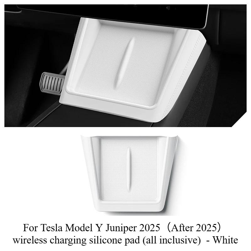 For Tesla Model 3 Y Juniper Highland 2025 Center Console Armrest Storage Box Stowing Tidying Lower Bottom Mat Organizer Tray Pad