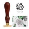 1 Pc Alphabet Pattern Wax Seal Stamps Retro Happy Birthday Antique Wooden Sealing Scrapbooking Wedding Decoration