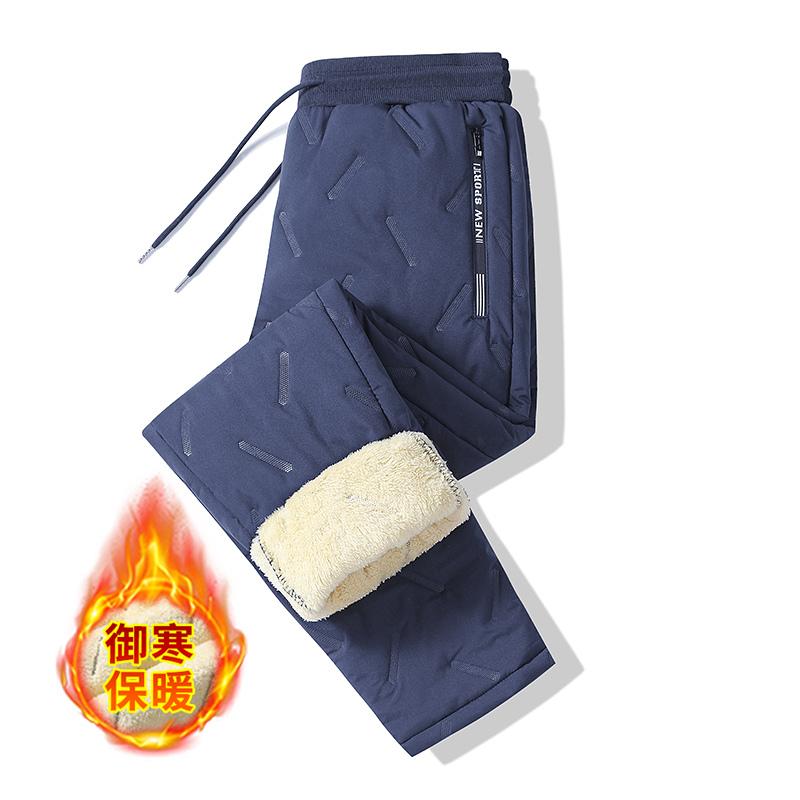 Pantaloni in Cotone Velluto d'Agnello da Uomo Nuovi Invernali da Esterno Caldi Taglia Grande Larghi Antifreddo Casual Vellutati Spessi