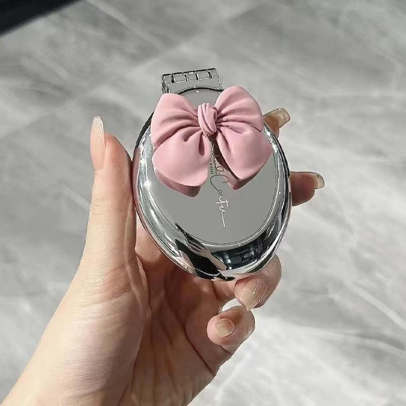 

Portable Foldable Comb for Women and Children, Hair Massage, Mini Mirror, Integrated Comb розовый
