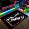 New York Rangers Design Crystal Velvet Carpet Cozy Non?Slip Printed Rug For Bedroom Living Room Entrance