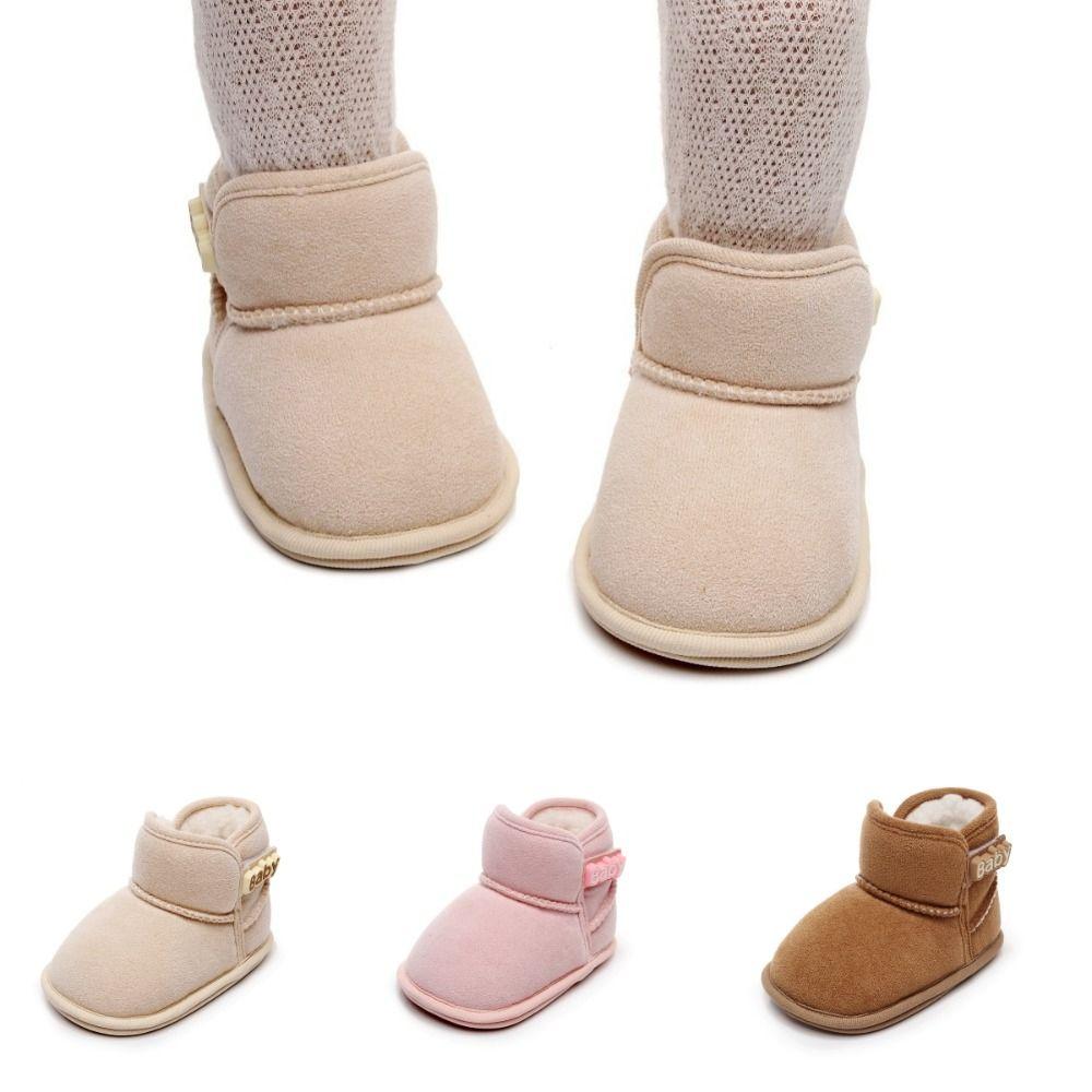 Winter Warm Babys Snow Booties Flats Anti-Slip Newborn Baby Shoes Soft Toddler Crib Boots Toddler Infant Walking Shoes