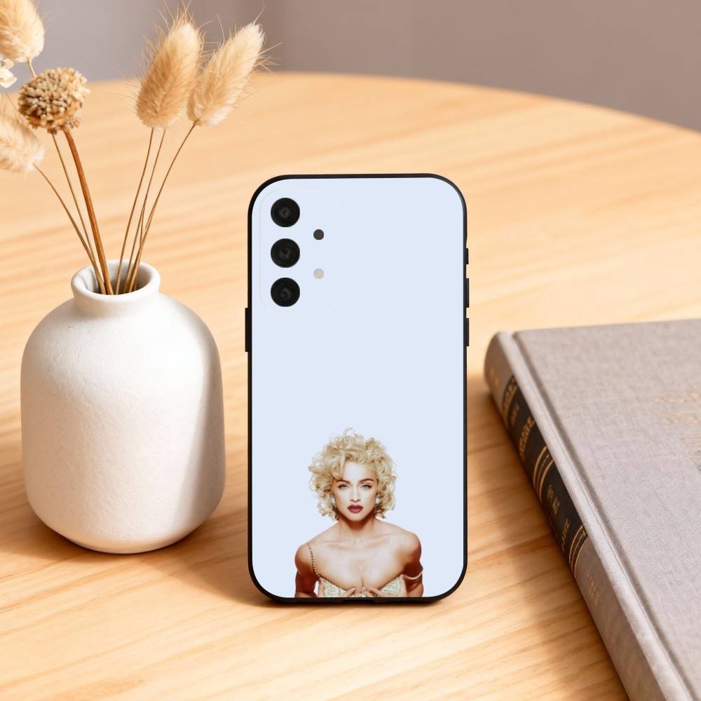 M-Madonna Ciccone Phone Case For Samsung S25,24,23,22,30,21,10,9,Ultra,Plus,Lite,FE,4,5 G Soft Black Case
