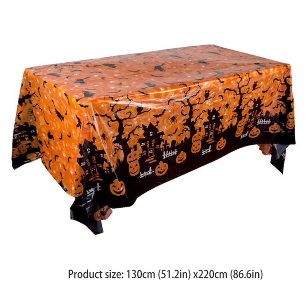 1/2pcs Halloween Tablecloth Pumpkin Spider Web Bat Ghost Table Cover Clothes Festival Party Home Table Decoration Tableware