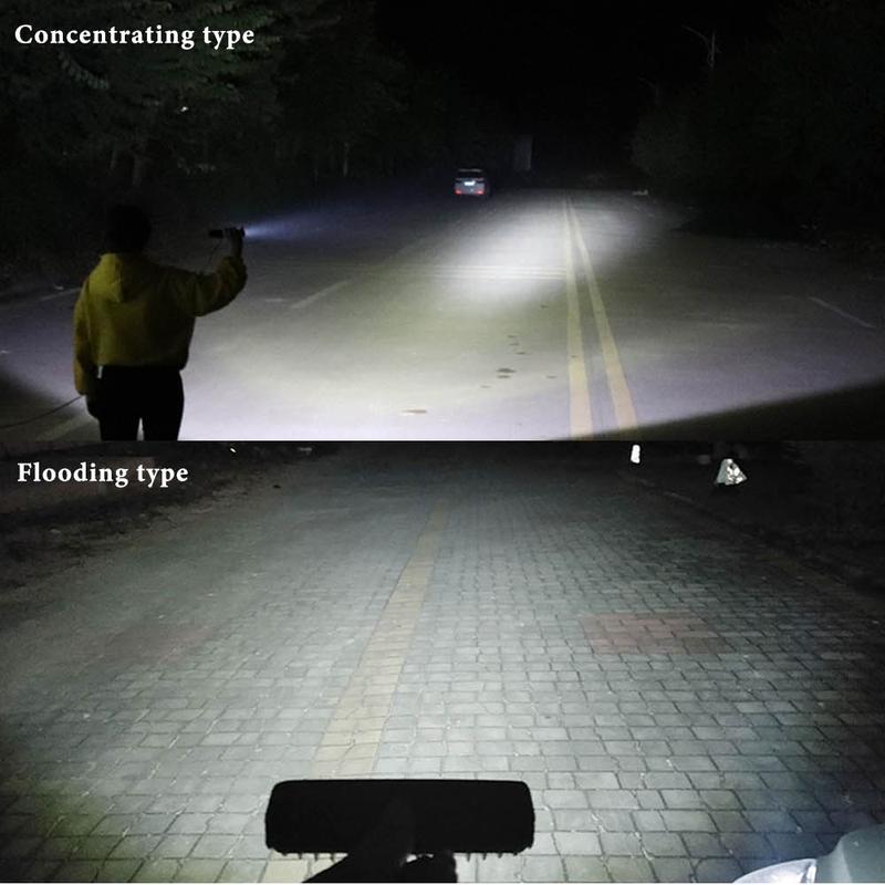 6Led Work Light Bar for Motorcycle LED Lens Spot Headlights 6000k White Super Bright Motorbike SUV ATV Off-road Driving Lamp