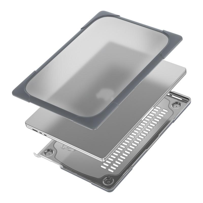 MacBook Air 13.6 Inch Protective Case With Heat Dissipation Stand Shockproof PC Shell M1 M2 M3 Models