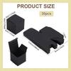 3sets Cardboard Paper Packaging Boxes Square Black 4x4x4cm 10pcs/set