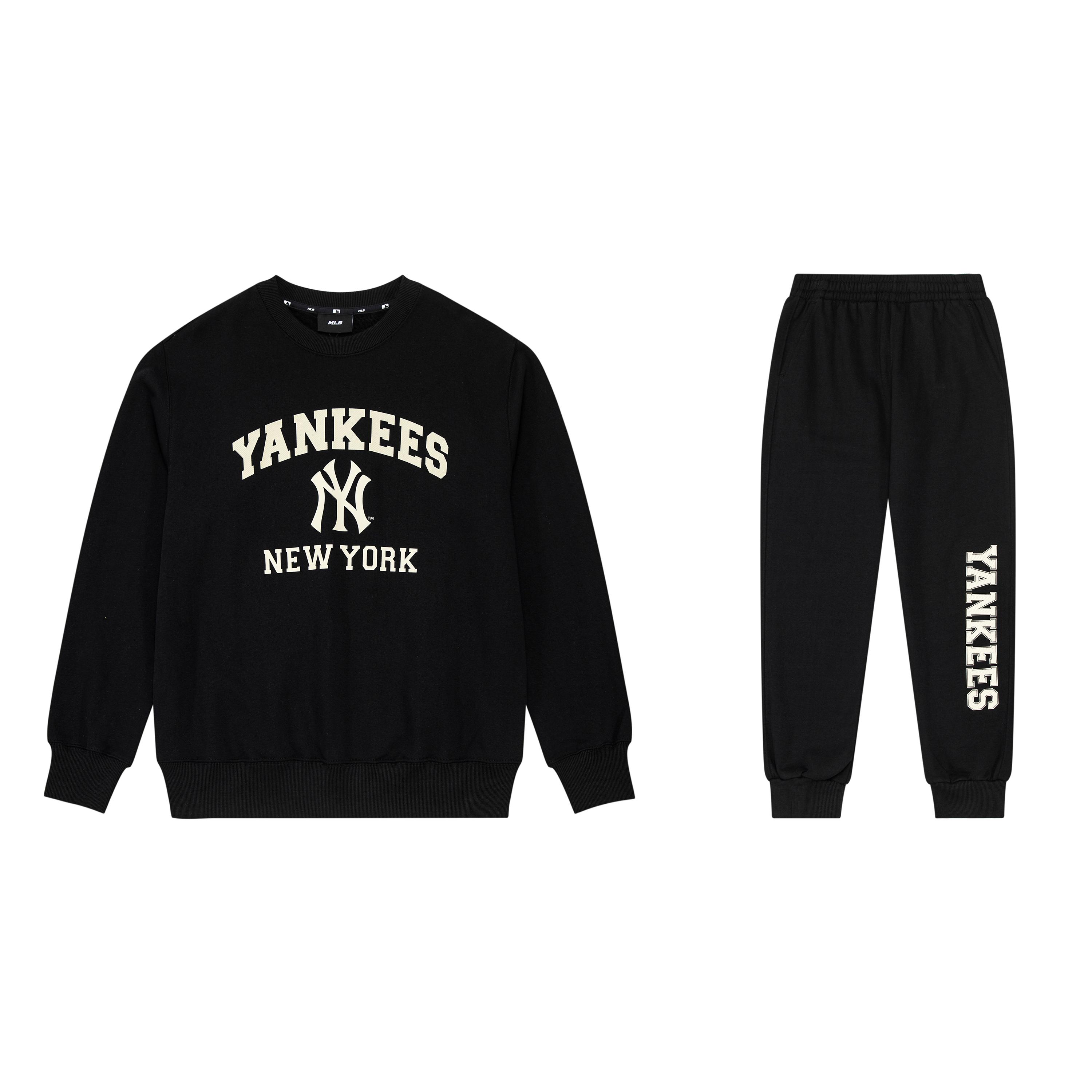 MLB Sweatshirt Set Unisex Black 3AMTV0134-50BKS- XS