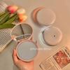 Miroir de Maquillage LED Portable - Compact, à Main, Pliable, Miroir Rond avec Lumière Tactile pour le Transport.