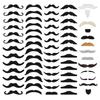 Yellow Old Man Beard and Mustache Party Costume Set