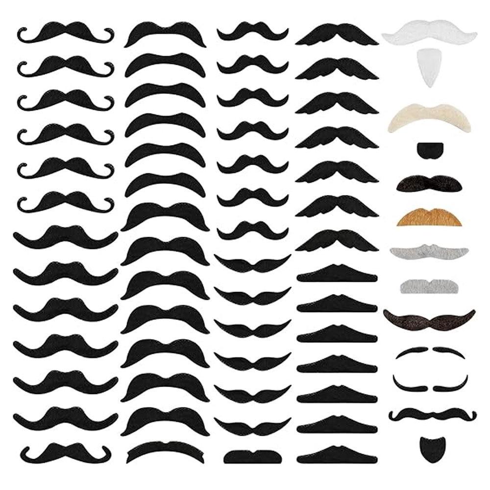 Yellow Old Man Beard and Mustache Party Costume Set