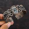 Pinolith Jasper Bangle Copper Wire Wrapped Cuff Bracelet Adjustable Bangle Handmade Jewelry Gemstone Bangle Copper WireJewelry Gift For Her