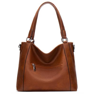 Dámská módní měkká kožená kabelka Pu Leather Ladies Tote Bag Velkokapacitní taška Sling Bag