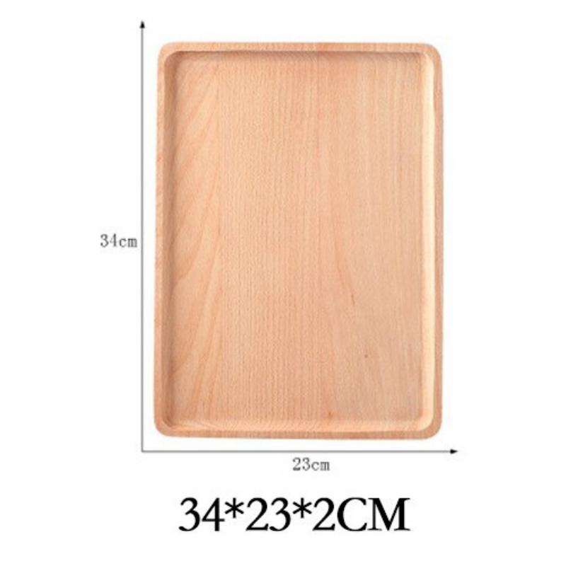 1 Stück Holztablett Rechteckig Geschirr Besteck Aufbewahrung Obst Lebensmittelteller