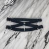 Womens Gothic Punk Elastic Thigh Garter Belt with Metal Star Pendant Leg Harness Straps Crisscross Bandages Leg Wraps
