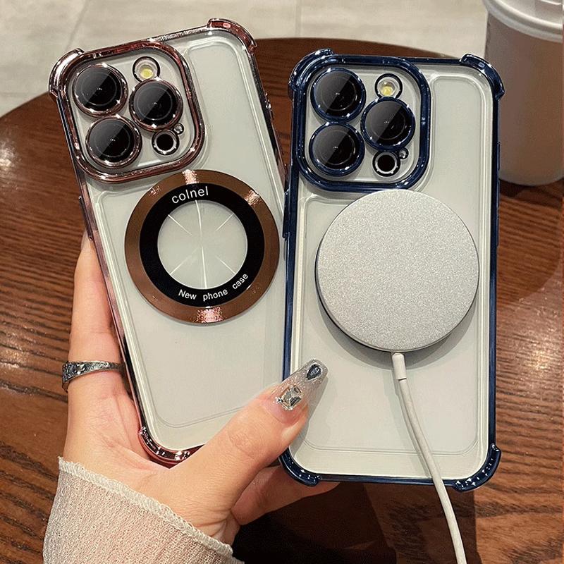 Luxury Magsafe Magnetic Plating Case For Xiaomi Redmi 15C Note 15 Note 14 Pro Plus 13 X 13C 14C 4G 5G C85 Shockproof Clear Cover