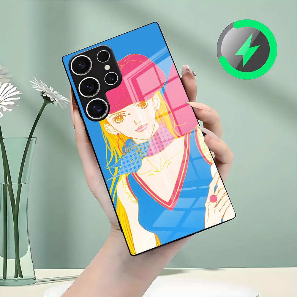 

Чехол для телефона P-Paradise K-Kiss для Samsung S26 S25 S24 S23 S22 S21 S20 Edge Ultra Plus FE Для Magsafe Стеклянный чехол Galaxy S26