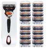 German-Engineered Classic 5-Blade Men's Razor with Universal Five-Layer Head