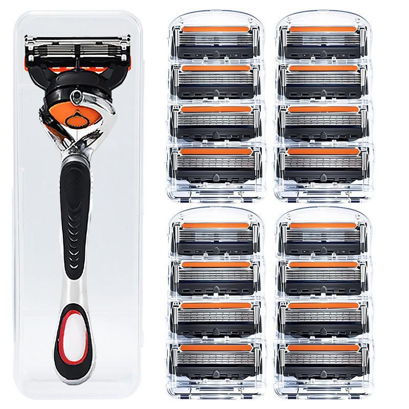 German-Engineered Classic 5-Blade Men's Razor with Universal Five-Layer Head