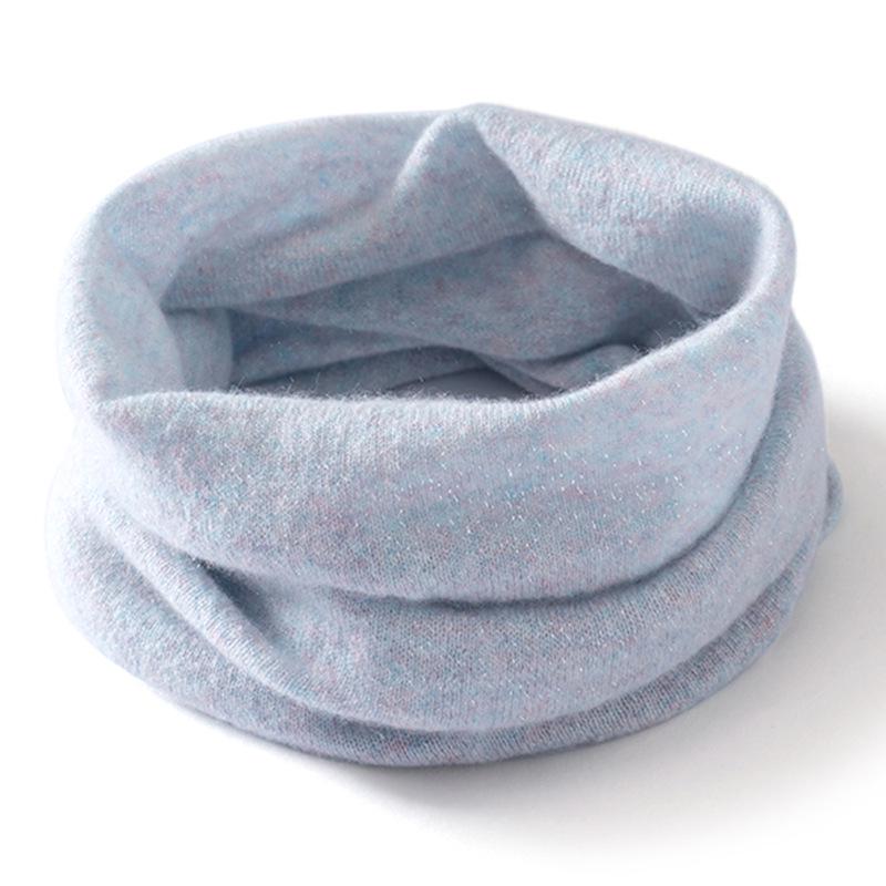 100% reiner Kaschmir, gebürstet, Unisex-Nackenschal: Vielseitiger, Modischer, Warmer und Schlichter Gestrickter Gamaschenschal.