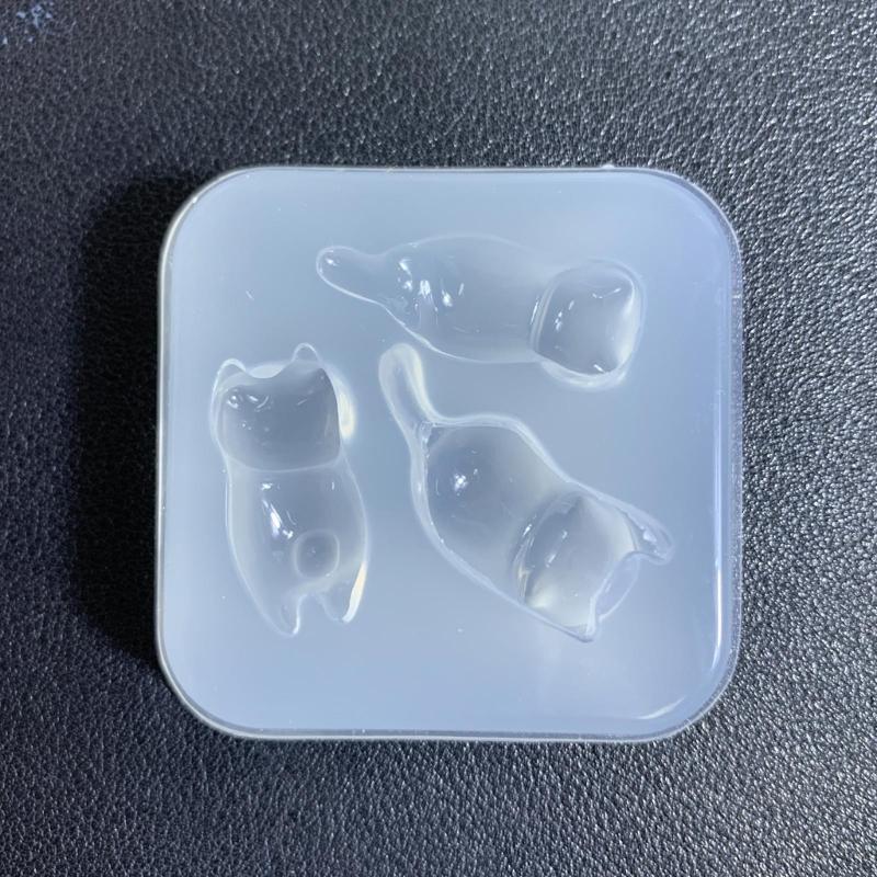 Unique Cat Shaped Decorations Mould Easy To Demould Silicone Ornaments Mold