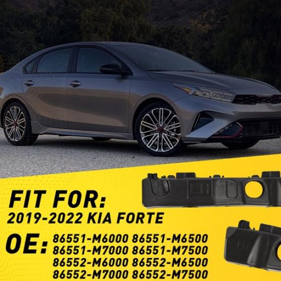 Pair For - Kia Forte Left+Right Side Front Bumper Support Brackets US EV