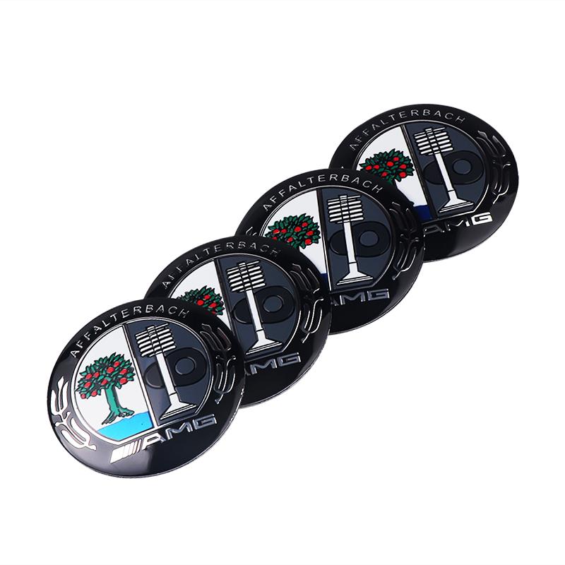 

New Hot 2026 4pcs 56mm Car Wheel Center Hub Cap Badge Sticker For Mercedes benz A B C E G CLA GLK CLASS AMG W221 W212 W176 W205