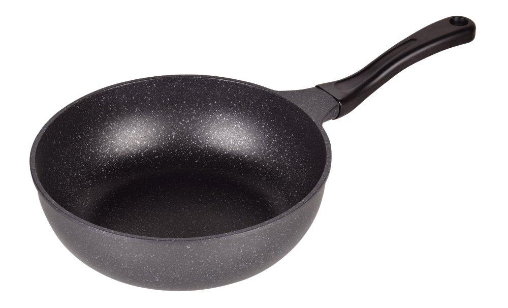 

Pearl Metal Lightweight Stir-Fry Pan, 26cm, Gas Stove Only, Deep Frying Pan, Strong Marble, HB-1228