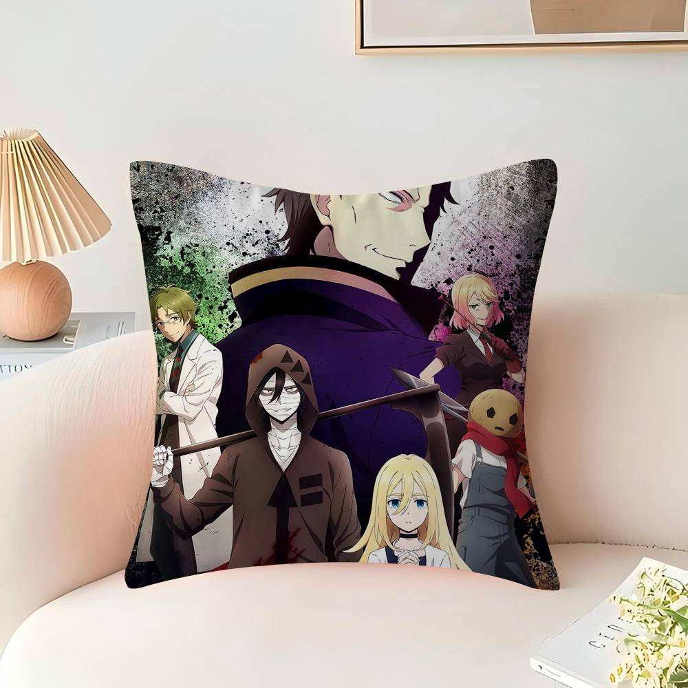Anime Angels-of-Death Cushion Cover Inches Farmhouse Decor Home Throw Pillow Covers for Couch Decorations