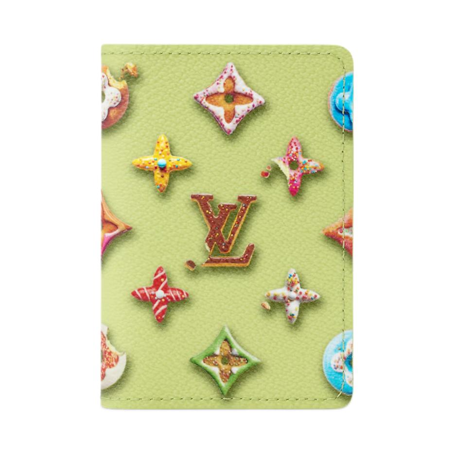 Louis Vuitton Monogram Donuts Coated Canvas Card Holder Men Accessories Green M28044