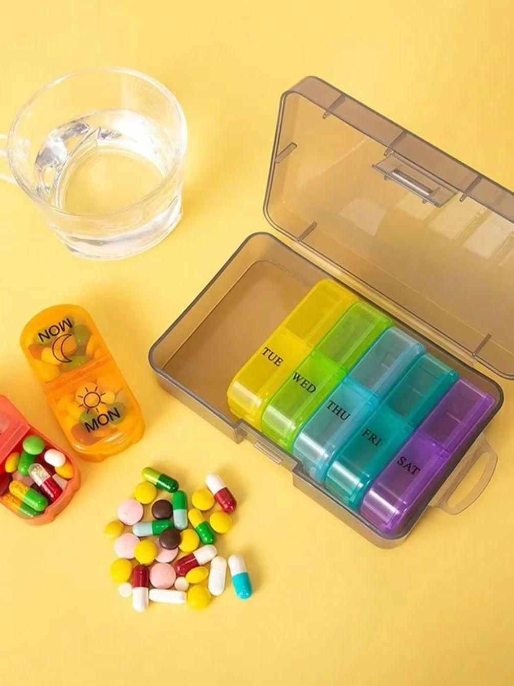 Travel Pill Box Travel Pill Organizer Portable Daily Pill Box Case Portable Small Weekly Travel Pill Organizer Portable Pocket