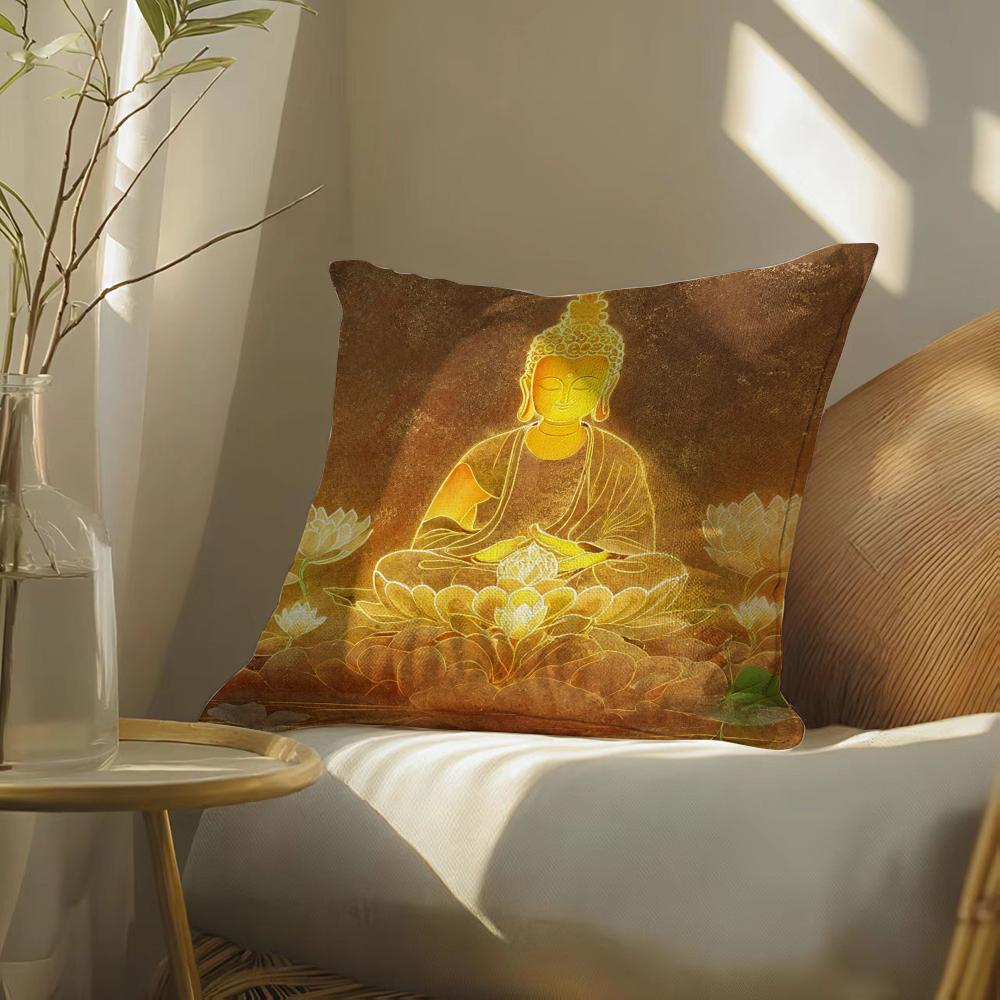 Buddhism Pillow Case Pillowcase, Double-Sided Printed, Sofa Cushion, Bedroom Headboard
