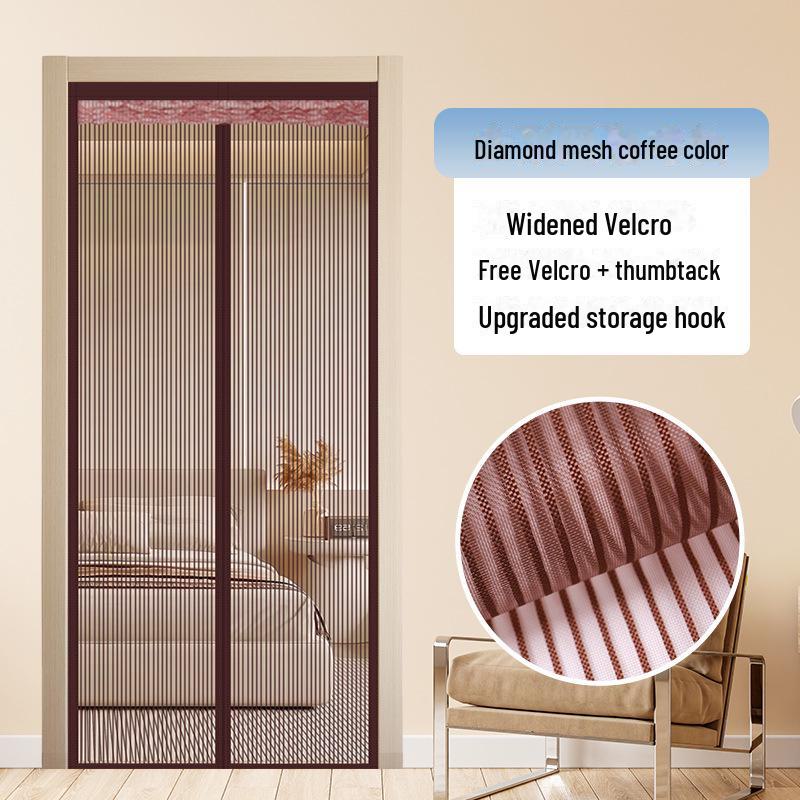 Stanzfreier magnetischer Moskitonetz-Türvorhang für Schlafzimmer