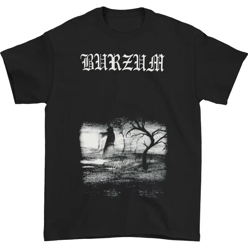 

Норвезький блек-метал гурт BURZUM Рок Дарк Панк Жіноча та Чоловіча Чорна Футболка з Коротким Рукавом Прямий Цифровий Спрей Футболка з Коротким Рукавом XXXXL