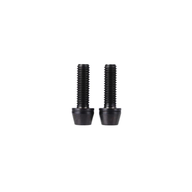4 Piece Bicycle Water Bottle Cage Alloy M5 x 12mm Bolts Allen Key Screws Red