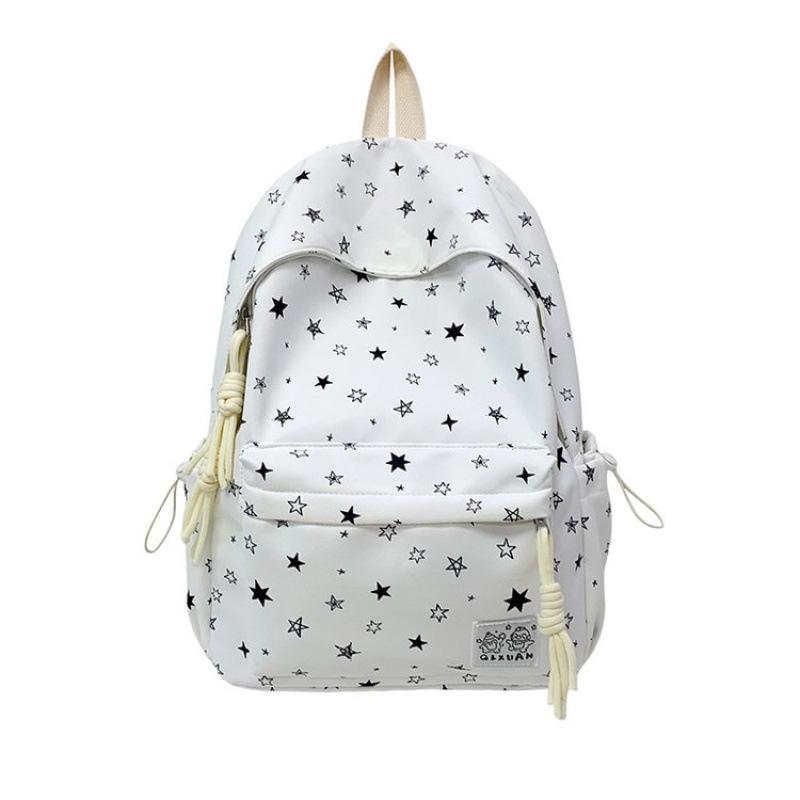 Schoolbag new schoolbag female student Korean version ins large capacity star printed backpack junior high school backpack