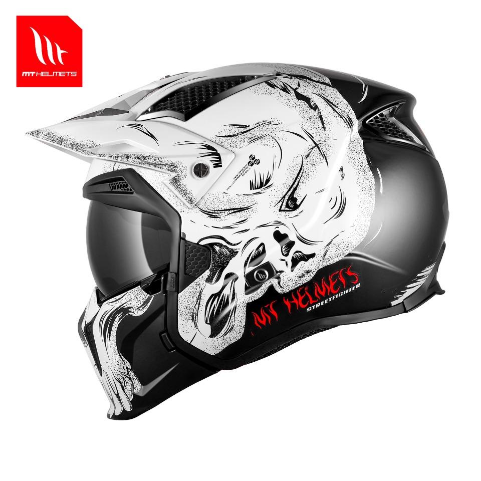 Motorcycle Modular Mt Helmet Spain Streetfighter Single Visor Quick-Release