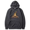 Mens Fleece Lined Hooded Sweatshirt Winter Warm Casual Sportswear Oversized Print Pullover Youth